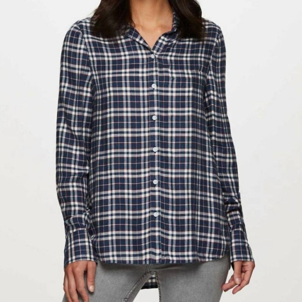 Beach Lunch Lounge LCT5025 Women Blue Graphite Whitney Button Front Shir…